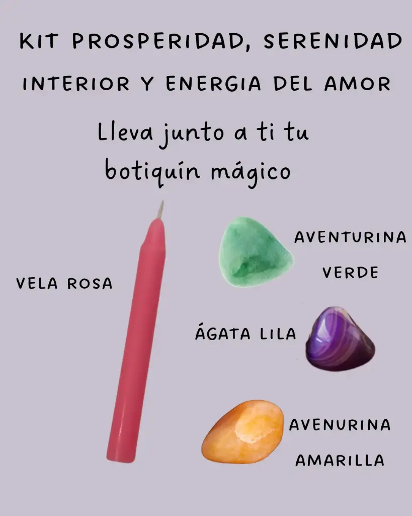 Kit prosperidad, serenidad interior y energía del amor